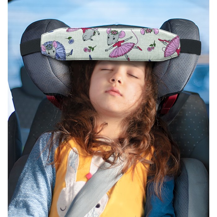 Фиксатор головы ребёнка в автокресле «Клювонос. Мышки-балерины»