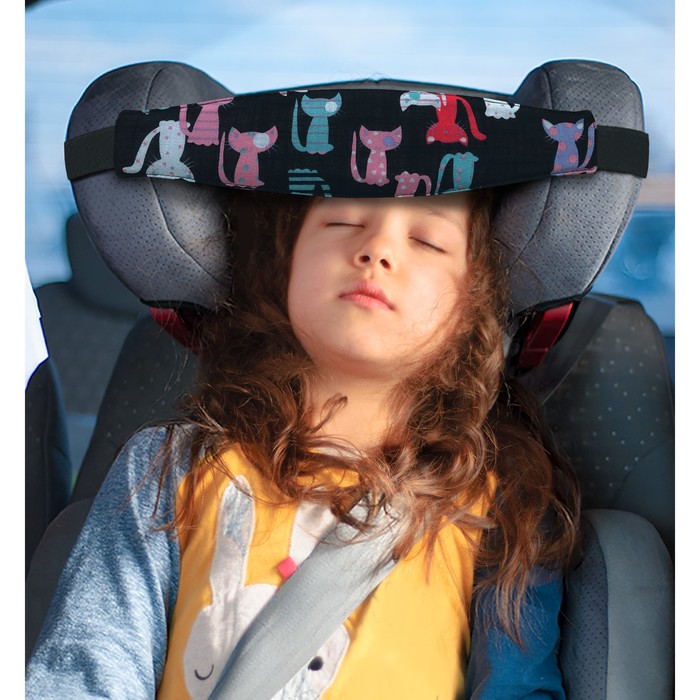 Фиксатор головы ребёнка в автокресле «Клювонос. Ночные кошки»