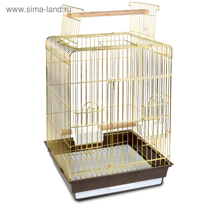 

Клетка Triol N 1038А для птиц, золото, 47.5 х 47.5 х 86 см