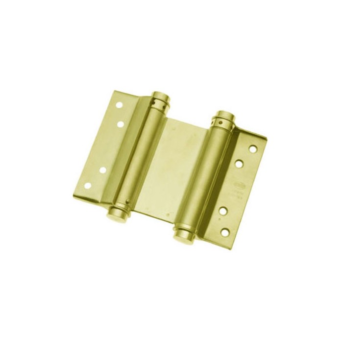 Петля дверная Amig 3037-125, пружинная, цвет латунь