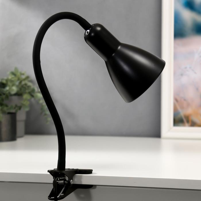 Настольная лампа "Design" 1x60W E27 черный (прищепка) 10,5x10,5x54см
