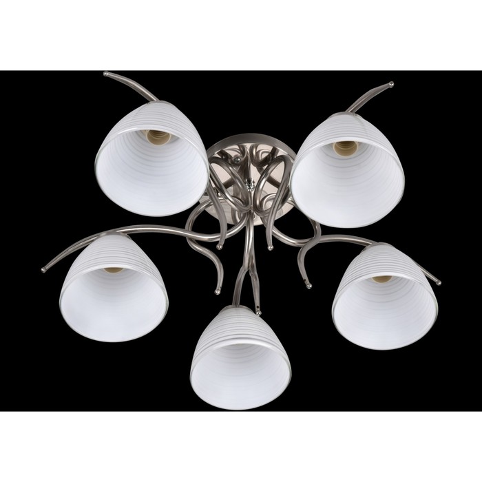 Люстра "Симона" 3xE27 60Вт никель57х57х23см.