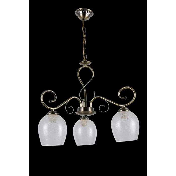 Люстра "Анжелика" 3xE27 60Вт бронза 51х51х68см.