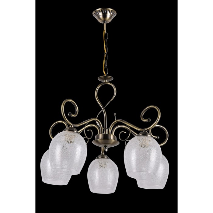 Люстра "Анжелика" 5xE27 60Вт бронза 51х51х68см.