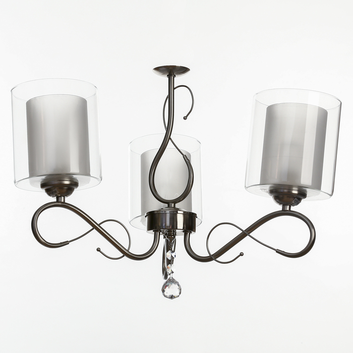 Люстра "Хелен" 3xE27 60Вт никель 54х54х38см.