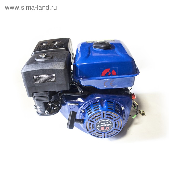 Двигатель LIFAN 177F-R, бенз., 4Т., 9 л.с., 270 см3, d=25 мм, пониженный редуктор