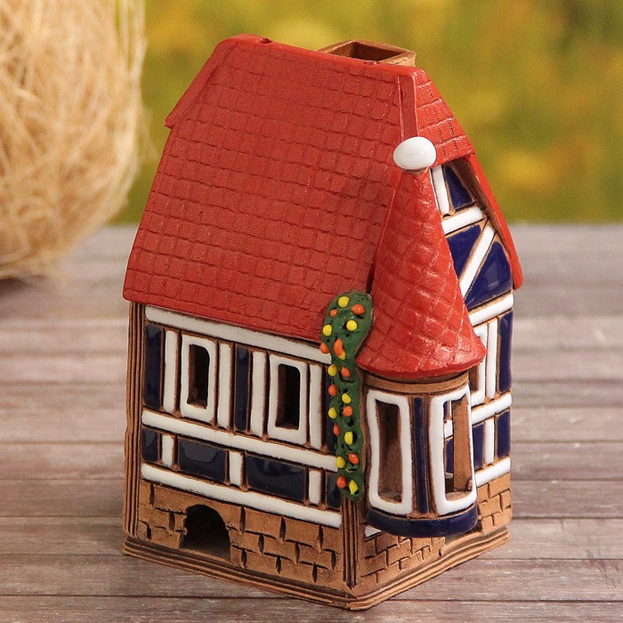 Аромалампа Домик «Лори», ручная работа микс