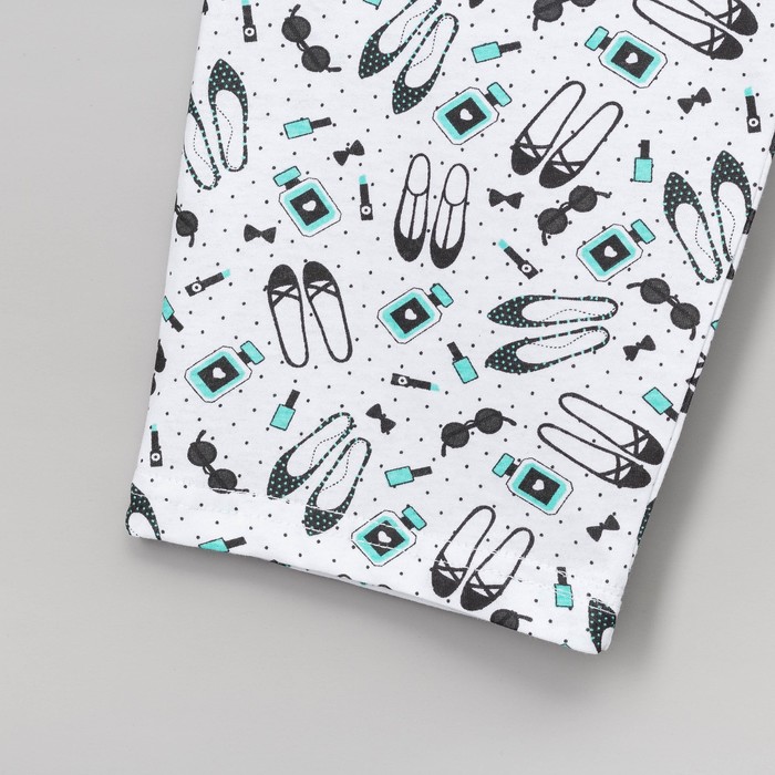 Пижама женская (футболка, бриджи) ПК257 цвет мята, р-р 46