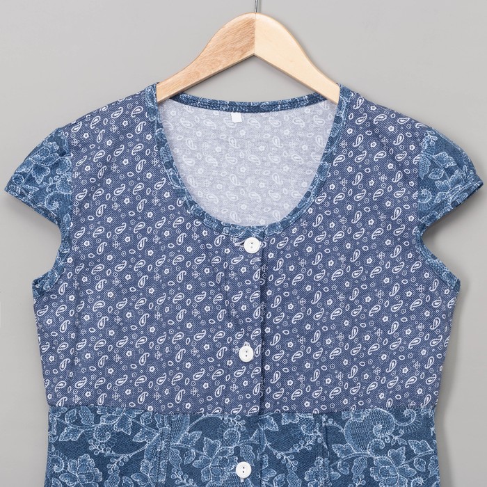 Халат женский на пуговицах ХК37 цвет МИКС, р-р 56