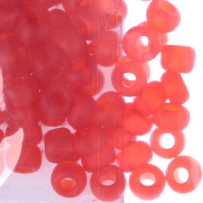 Бисер Чехия "GAMMA" круглый "4" 10/0 5гр (D641 матов. оранж.красный)