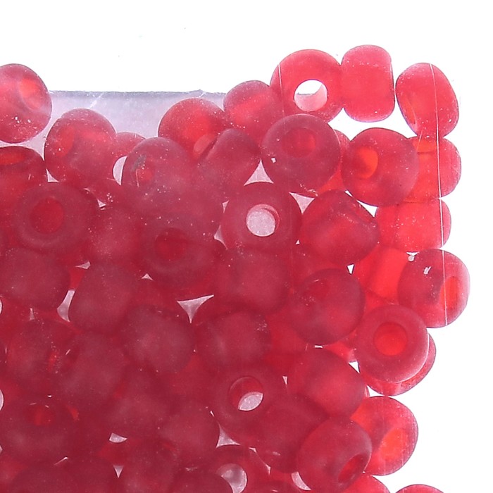 Бисер Чехия "GAMMA" круглый "4" 10/0 5гр (D642 матовый красный)