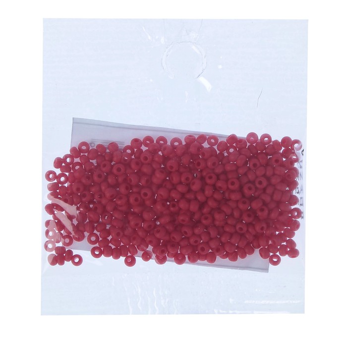 Бисер Чехия "GAMMA" круглый "4" 10/0 5гр (D647 бордовый матов.)