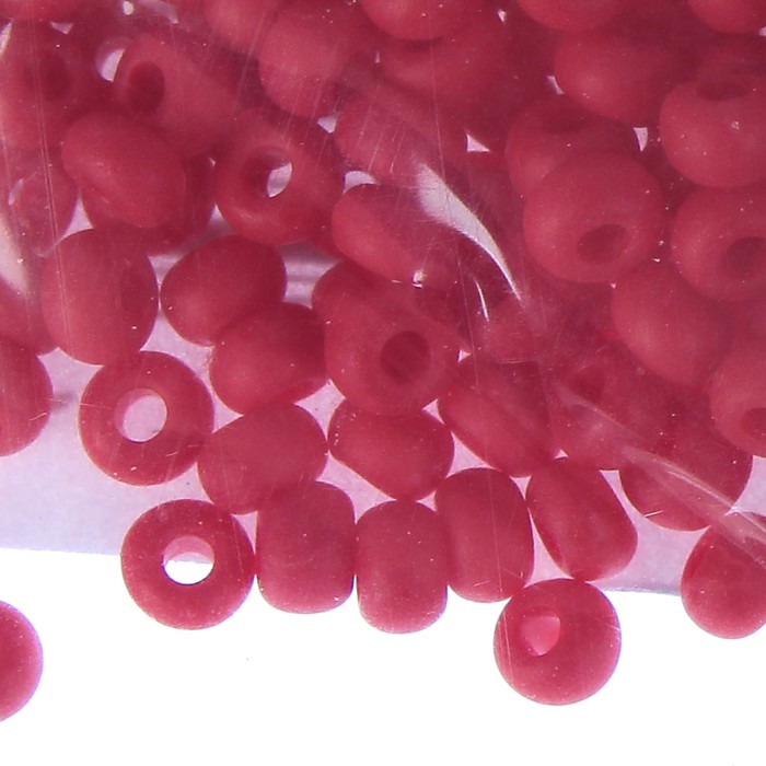Бисер Чехия "GAMMA" круглый "4" 10/0 5гр (D647 бордовый матов.)