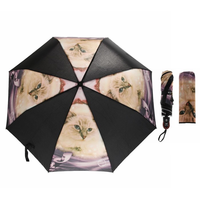 Зонт автоматический "Кошки" R=50см