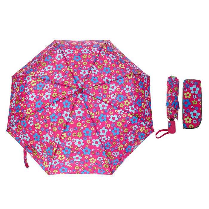 Зонт автоматический "Цветы мелкие" R=48см