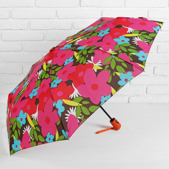 Зонт автоматический "Цветы средние" R=48см