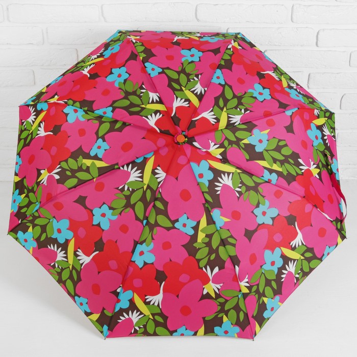 Зонт автоматический "Цветы средние" R=48см