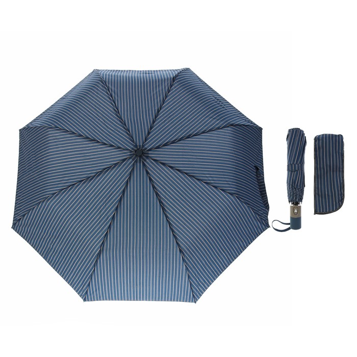 Зонт полуавтоматический "Полосы", R=48см