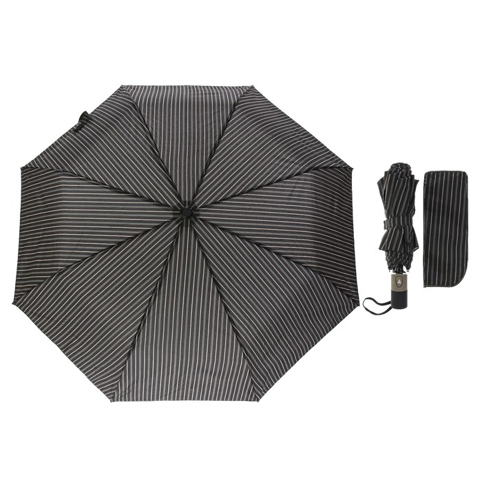 Зонт полуавтоматический "Полосы", R=48см