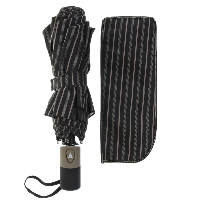 Зонт полуавтоматический "Полосы", R=48см