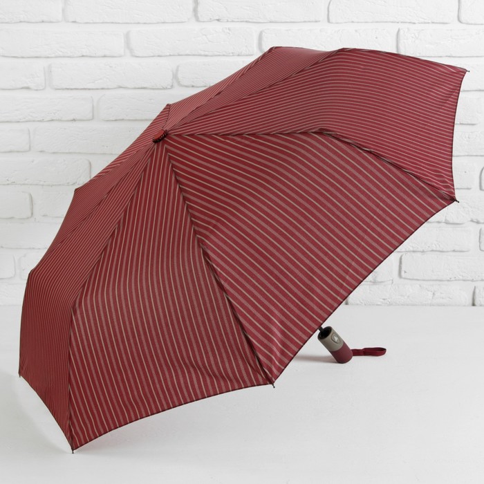 Зонт полуавтоматический "Полосы", R=48см