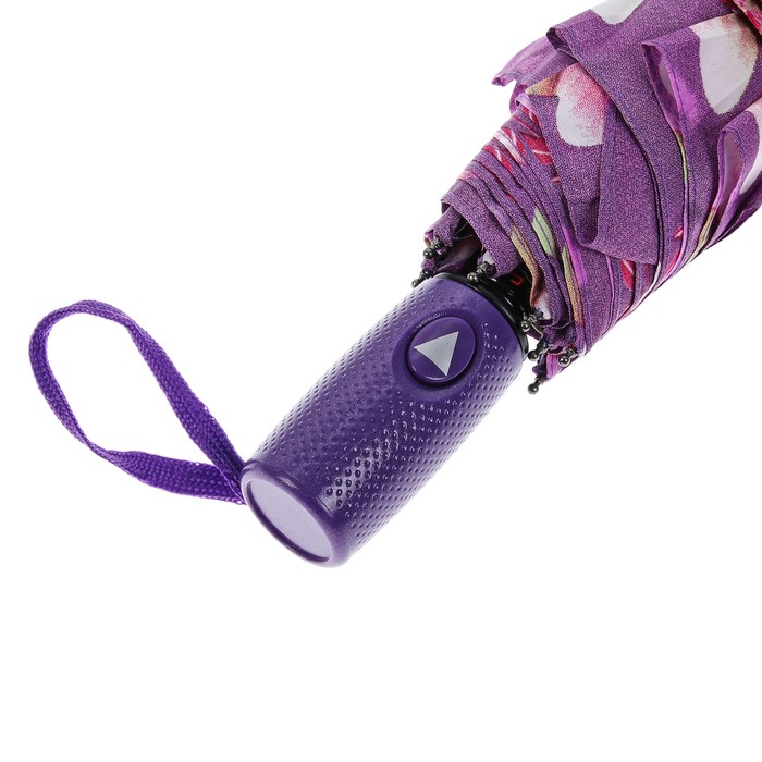 Зонт полуавтоматический "Бабочки и цветы", R=50см