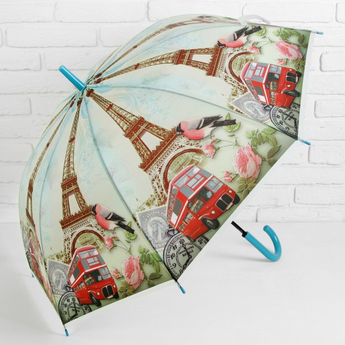 Зонт-трость "Город" №3, R=50см