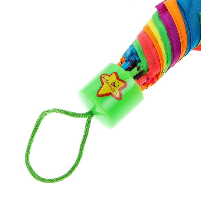 Зонт детский "Радуга", r=47см, цвет МИКС