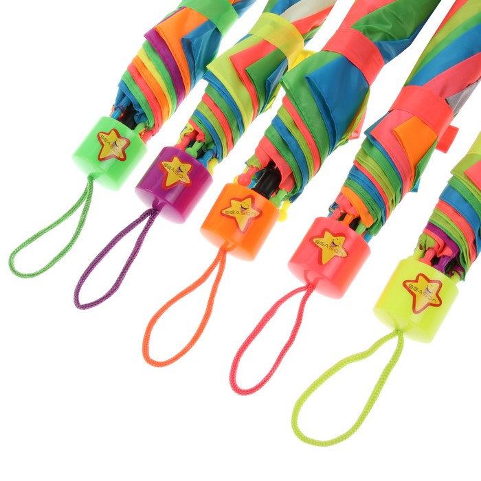 Зонт детский "Радуга", r=47см, цвет МИКС