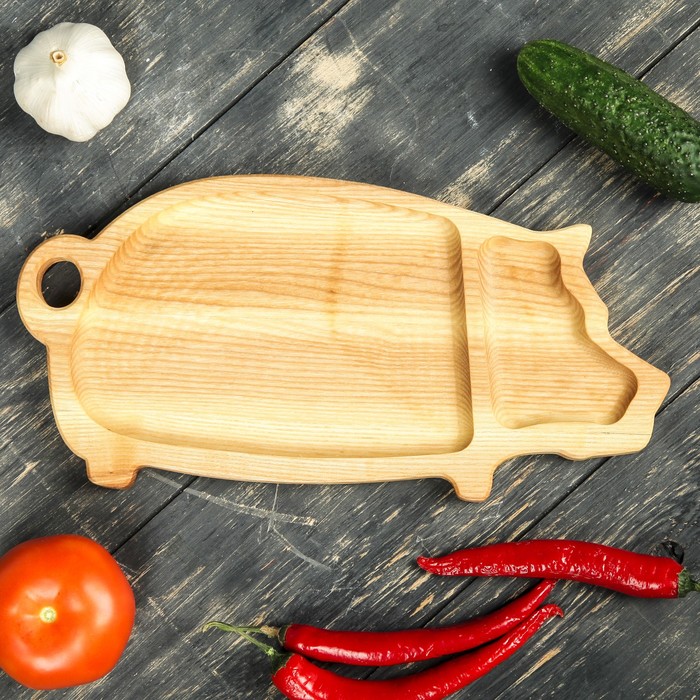 Тарелка менажная "Свинка", 30 х 15 см