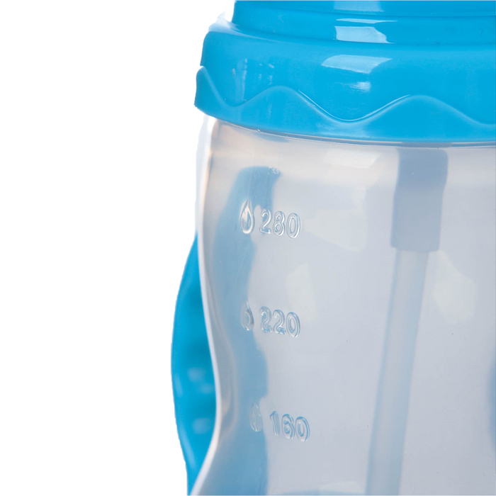 Поильник с трубочкой,280 мл, Цвета МИКС