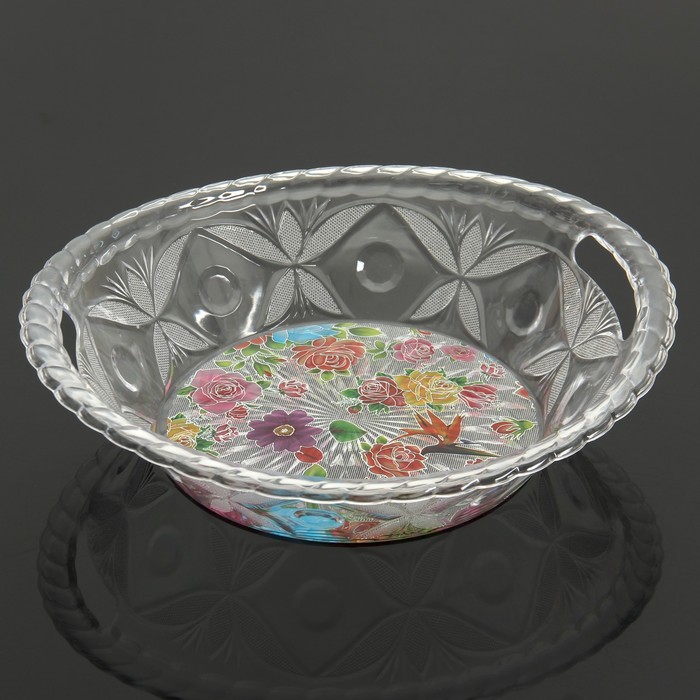 Салатник 1,4 л "Цветы", МИКС