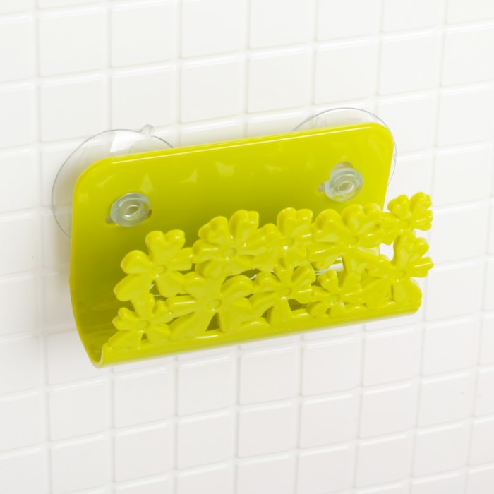 Держатель для мочалки на присосках 11х5х6 см "Bath Collection", цвет МИКС