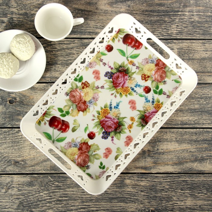 Поднос 37х25 см "Амурные дела", рисунок МИКС