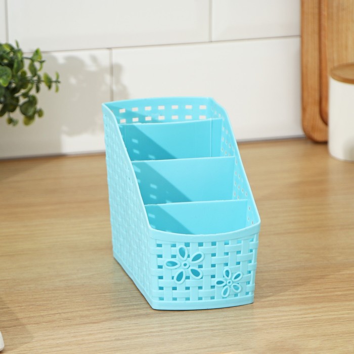 Сушилка для столовых приборов "Влюбленность", 4 ячейки, цвета МИКС