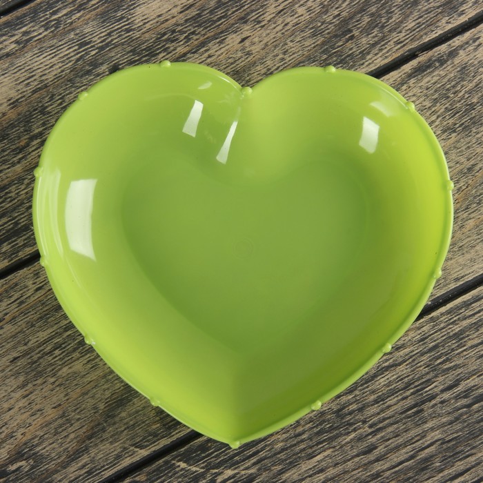 Блюдо фигурное "Лямур" 18,5х17,5х3 см, цвета МИКС