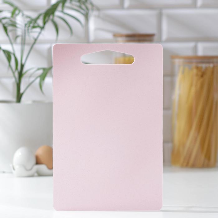 Доска разделочная прямоугольная 28х18 см цвет МИКС