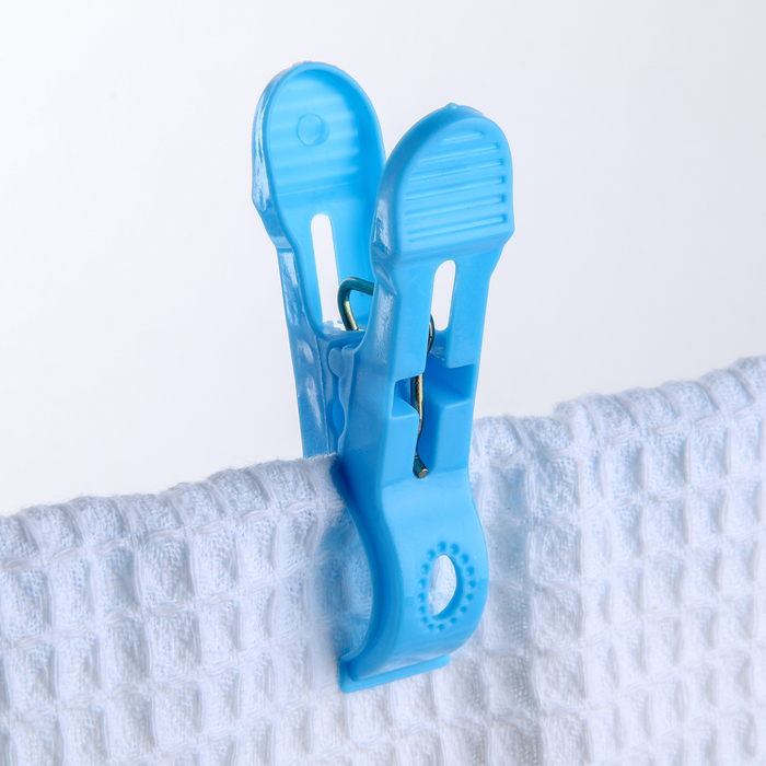 Прищепки в корзинке 19х19х12 см, 36 шт (7,5 см), цвета МИКС