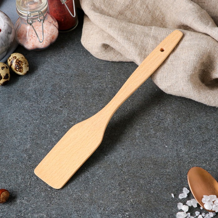 Лопатка кухонная "Премиум", массив бука, 28 х 5,5 х 0,8 см