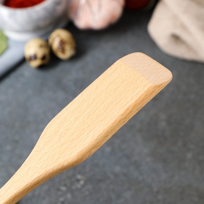 Лопатка кухонная "Премиум", массив бука, 28 х 5,5 х 0,8 см