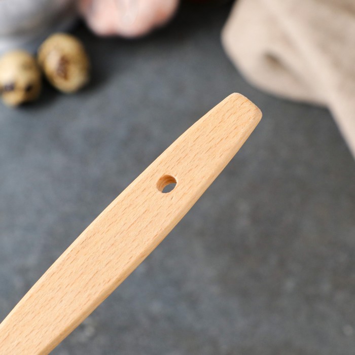 Лопатка кухонная "Премиум", массив бука, 28 х 5,5 х 0,8 см