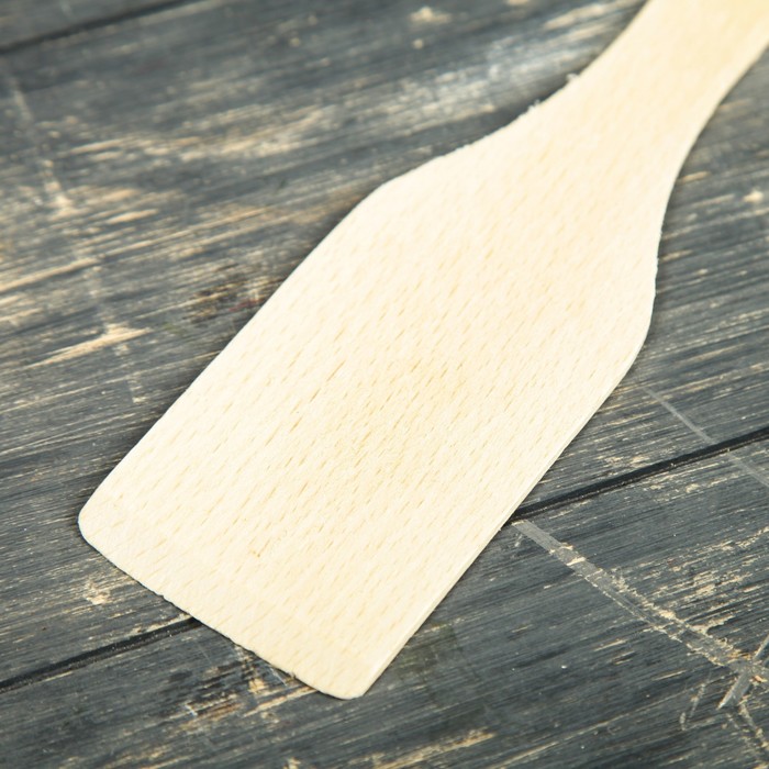 Лопатка деревянная, массив бука, 28 х 5,5 х 0,4 см