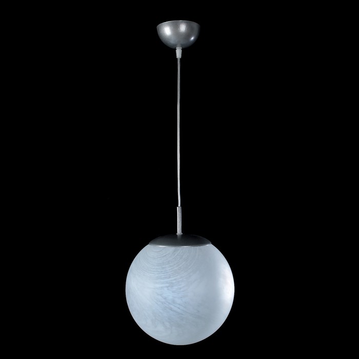 Люстра подвесная "Магия" 1xE27 150Вт алебастр матовый 25х25х70см.