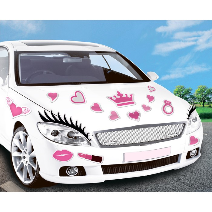 Набор магнитов на авто "Ресницы"