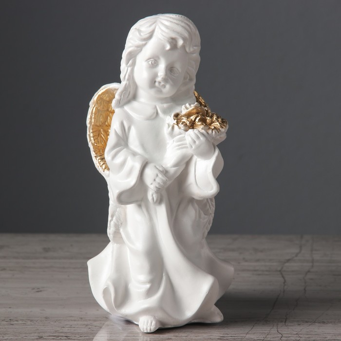 Статуэтка "Букетик" цвет золотой