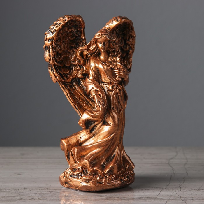 Статуэтка "Дева" маленькая, цвет бронзовый