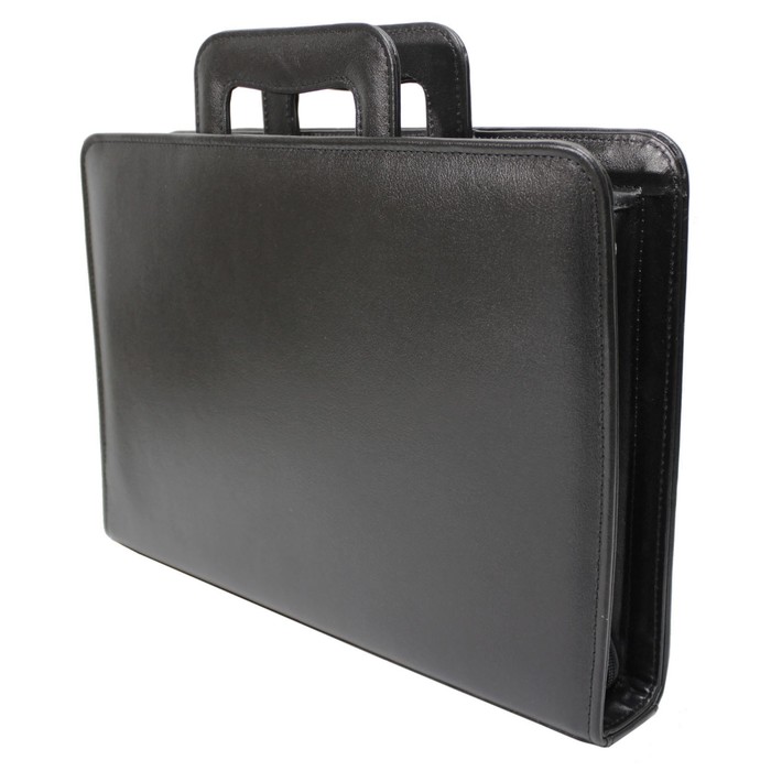 Папка мужская на молнии н/к, чёрный (ка11007м)