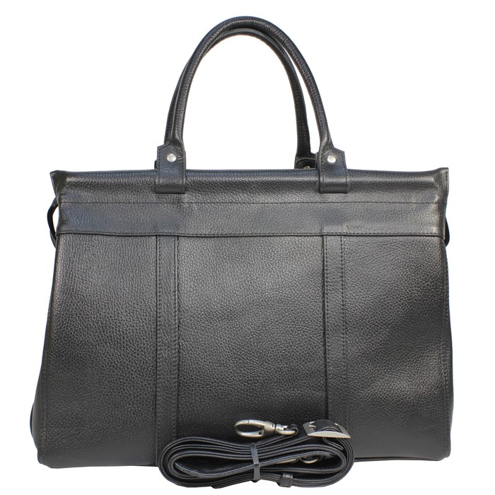 Сумка дорожная на молнии н/к, п/ремень,  чёрный (ка44044)