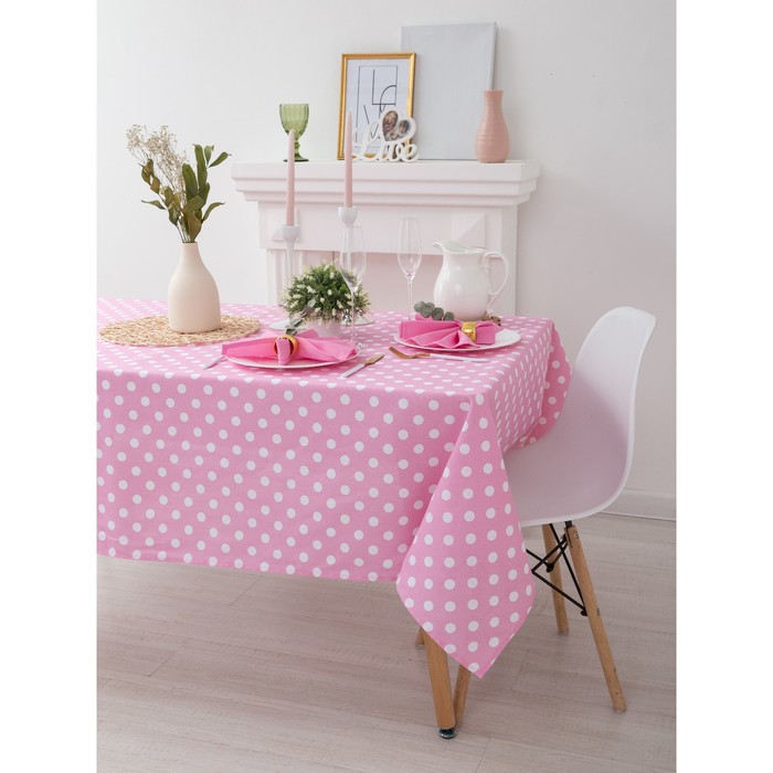 Скатерть "Этель" Капкейк (вид2) 145х145см, рогожка 100% хл