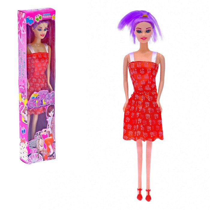 Кукла модель "Таня" в платье, МИКС